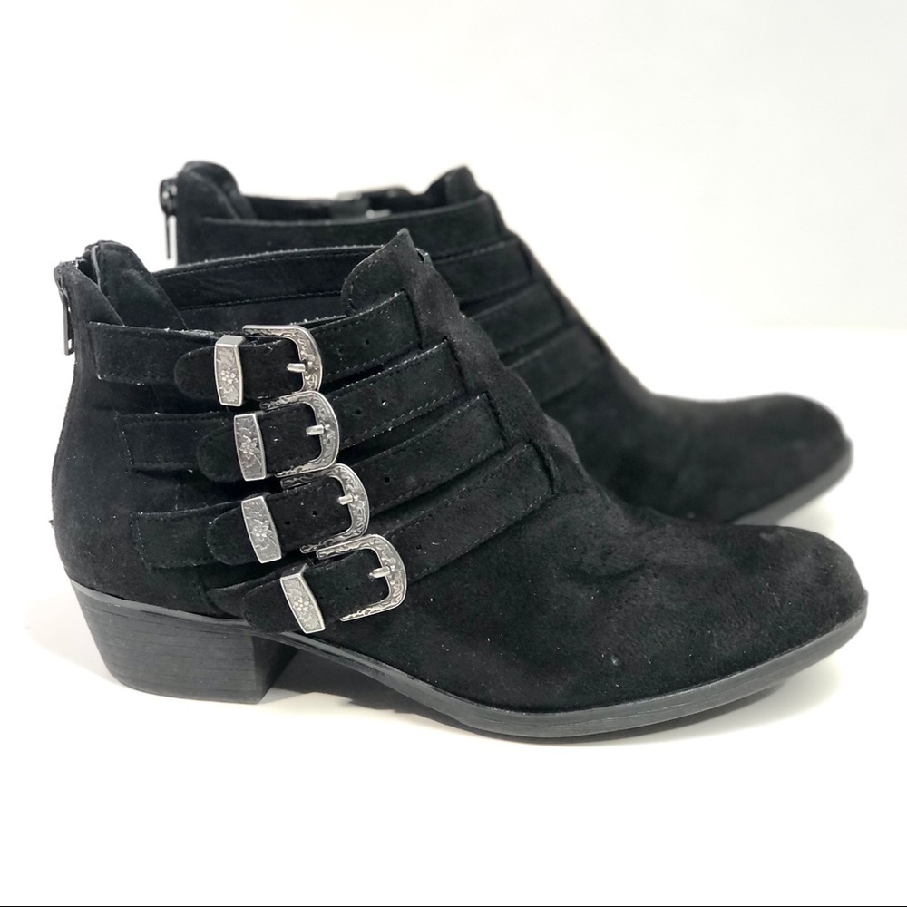 American Rag Adarie vegan suede buckle booties 6